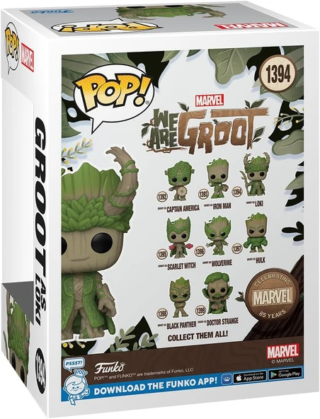 Funko Pop! Marvel: 85. Yıldönümü - Biz Groot, Groot Loki Olarak - Resim 3