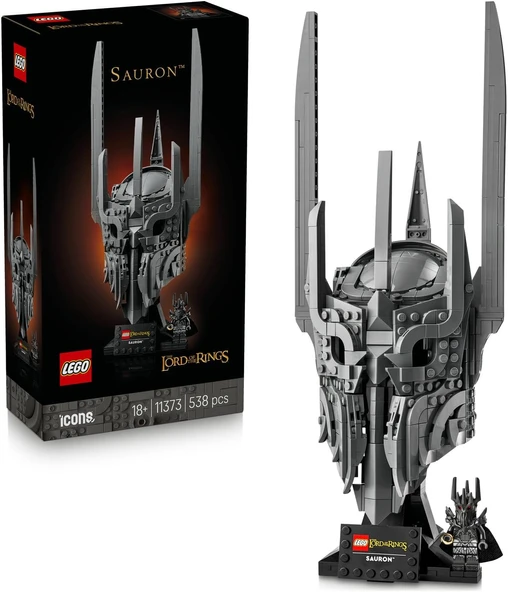 Lego Icons Yüzüklerin Efendisi: Sauron'Un Miğferi 11373 - Yetişkinler Için Sauron Minifigürü Ile İsi ürün görseli 1