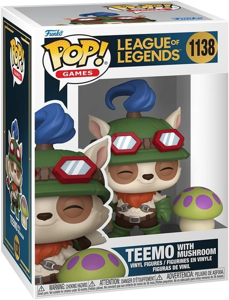 Funko Pop! & Buddy: Lol - Teemo With Shroom - League Of Legends - Koleksiyon Vinil Figür - Hediye Fi ürün görseli 1