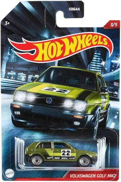 Orjinal Hot Wheels Cult Racers Seri Arabalar Volkswagen Golf Mk2 Orjinal Hotwheels Cult Racers Araba ürün görseli 1