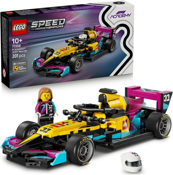 Lego Speed Champions F1 Academy Lego Yarış Arabası 77258-10 Yaş Ve Üzeri Çocuklar Için Kasklı Ve Per ürün görseli 1