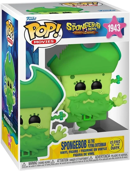 Funko Pop! Filmler: Sünger Bob Filmi - Uçan Hollandalı Olarak Sünger Bob - Koleksiyon Vinil Figür - ürün görseli 1