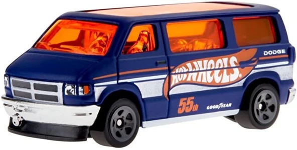 Hot Wheels 1:64 Tekli Arabalar 2023 066/250 Hw 55 Race Team Dodge Van ürün görseli 1