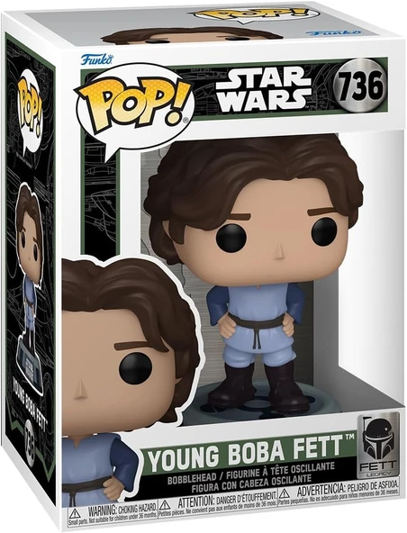 Funko Pop! Star Wars: Fl - Boba Fett - (Young) - Vinil Koleksiyon Figürü - Hediye Fikri - Resmi Tica ürün görseli 1