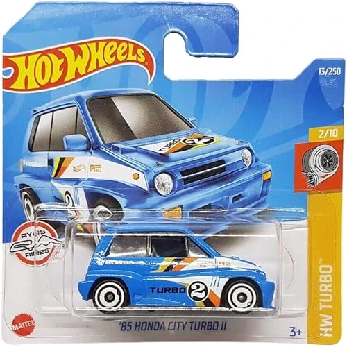 Hot Wheels - ´85 Honda City Turbo Ii - Hw Turbo 2/10 - Hcw74 - Short Card - Mavi - Ryu´S Rides - Mat ürün görseli 1