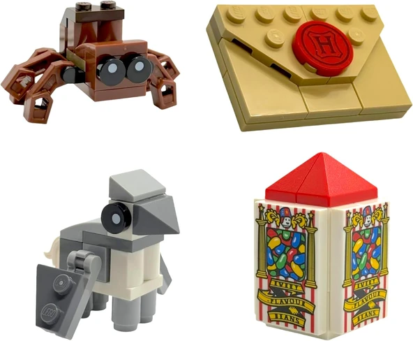 Lego Harry Potter Mikro - Aragog + Buckbeak + Bertie Bott'S Every-Flavour Beans + Letter (58 Parça) ürün görseli 1