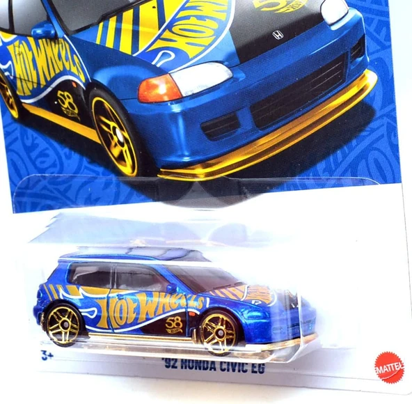PTTAVM: Hot Wheels - 92 Honda Civic Eg - 58Th Anniversary (1/64) Jkx82