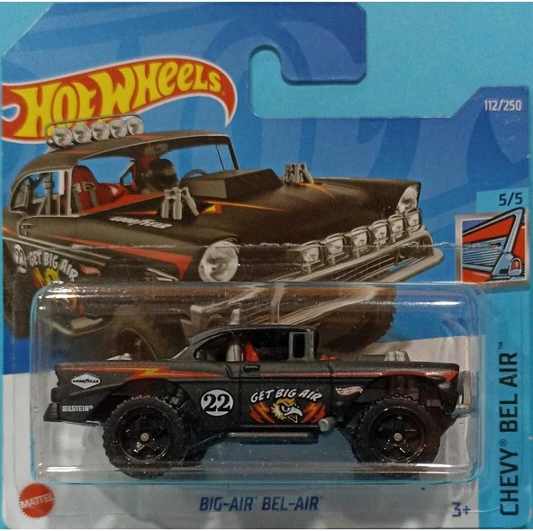 Hot Wheels Tekli Arabalar Bıg-Aır Bel-Aır Siyah Hcv14 ürün görseli 1
