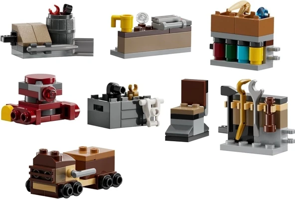 Lego Star Wars - Workbench + B2Emo + Jawa Vehicle + Shelves + Tool Rack + Bucket + Chair + Box Droid ürün görseli 1
