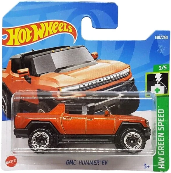 Hot Wheels - Gmc Hummer Ev - Hw Green Speed 3/5 - Hcx41 - Kısa Kart - Turuncu - Gm - Mattel 2022 ürün görseli 1