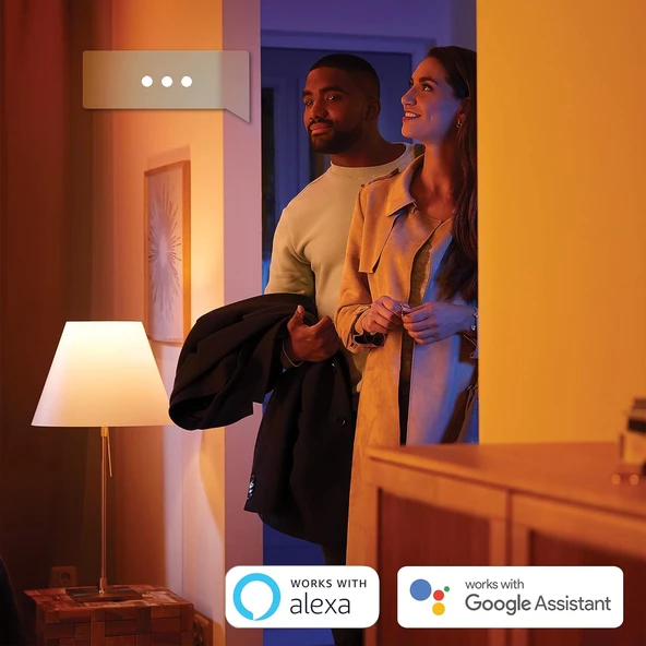 Philips Huewca 9-75W Renkli Akıllı Ampul E27 Bluetooth Özellikli - Resim 3