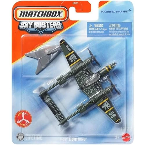 Matchbox Sky Busters - P-38 Lightning - Lockheed Martin - Jjw30 ürün görseli 1