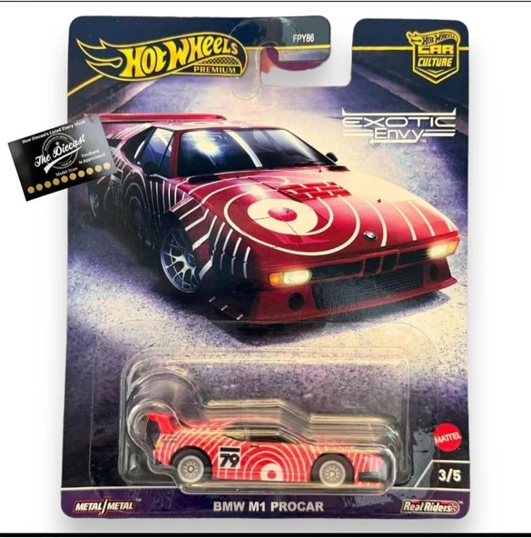 Hot Wheels Premium Car Culture Exotic Envy Serisi Bmw M1 Procar Koleksiyon Oyuncak Araba Modeli, Oyu ürün görseli 1
