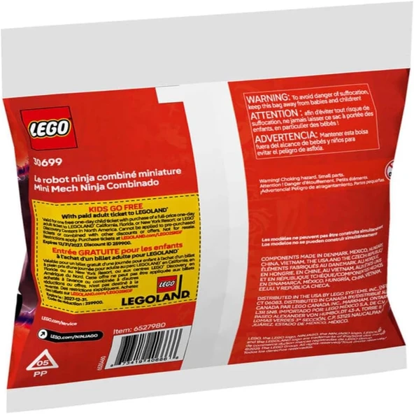 Lego Ninjago 30699 Mini Ninja Combo Mech - Resim 3