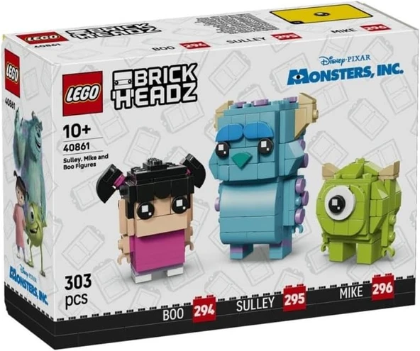 Lego 40861 Brickheadz Disney Classic Sulley, Mike Ve Boo Figürleri ürün görseli 1