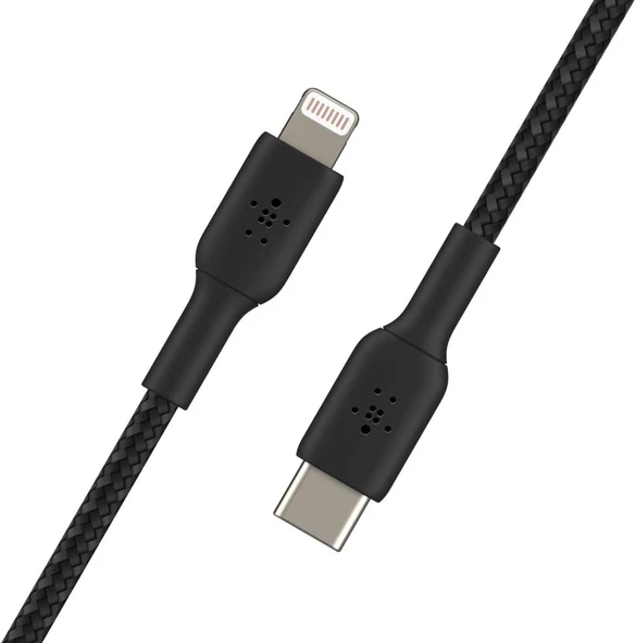 Belkin Örgülü Usb-C - Lightning Kablosu (Hızlı Şarj Kablosu) Hızlı Şarj Mfi Sertifikalı Usb-C Kablos ürün görseli 1