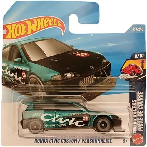 Hot Wheels Honda Civic Custom - Short Card (1/64) Jjj81 ürün görseli 1