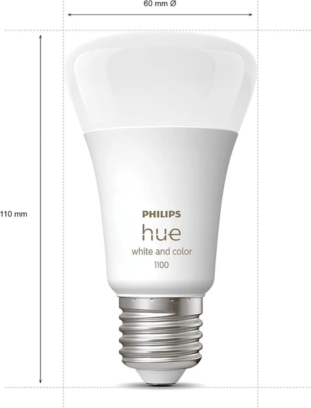 Philips Huewca 9-75W Renkli Akıllı Ampul E27 Bluetooth Özellikli - Resim 5