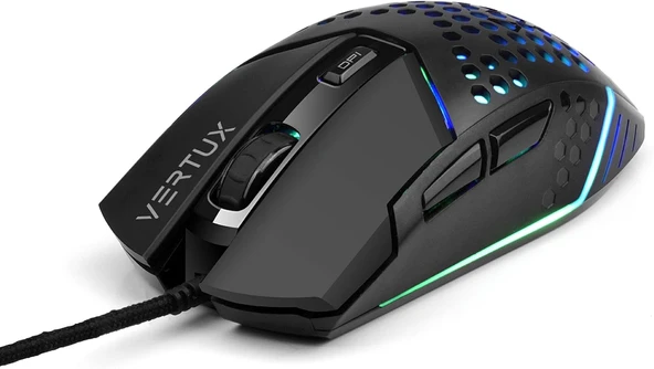 Vertux Katana, 6 Tuşlu Altıgen Kabuk, Kablolu Rgb Oyun Faresi ürün görseli 1