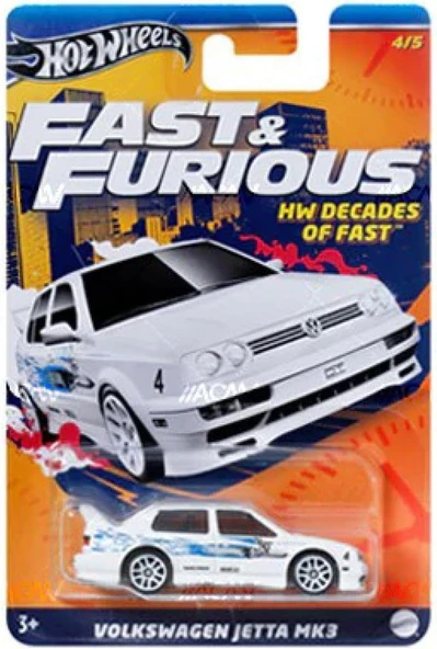 Hot Wheels Volkswagen Jettas Mk3 - Fast And Furious Hot Wheels Hızlı Ve Öfkeli Temalı 2024, Oyuncak ürün görseli 1