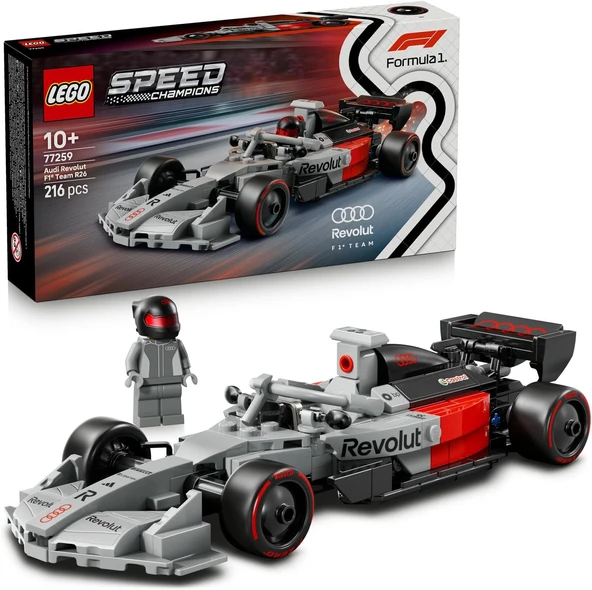 Lego Speed Champions Audi Revolut F1 Team Yarış Arabası 77259-10 Yaş Ve Üzeri Çocuklar Için Kıyafetl ürün görseli 1