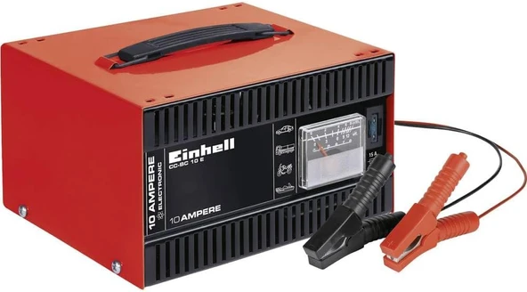 Einhell Akü Şarj Cihazı Cc-Bc 10 E (12 V, 5-200 Ah Aküler Için, Şarj Elektroniği, Çelik Kasa, Kablo ürün görseli 1