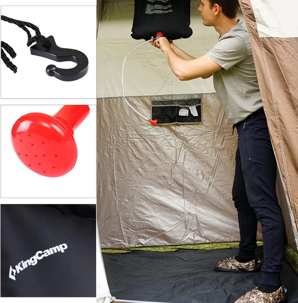 Kingcamp Solar Shower 20 L Kamp Duşu - Resim 4