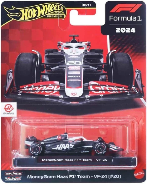 Hot Wheels Premium Formula 1 Hrv11 - Jbm10 Moneygram Haas F1 Team – Vf-24 (#20) ürün görseli 1