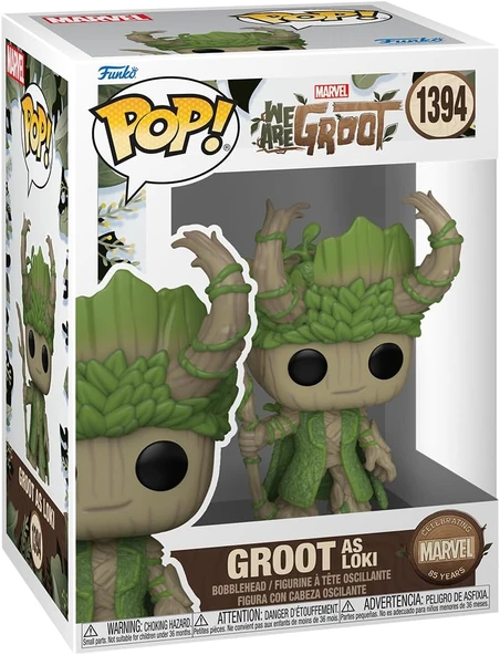 Funko Pop! Marvel: 85. Yıldönümü - Biz Groot, Groot Loki Olarak ürün görseli 1
