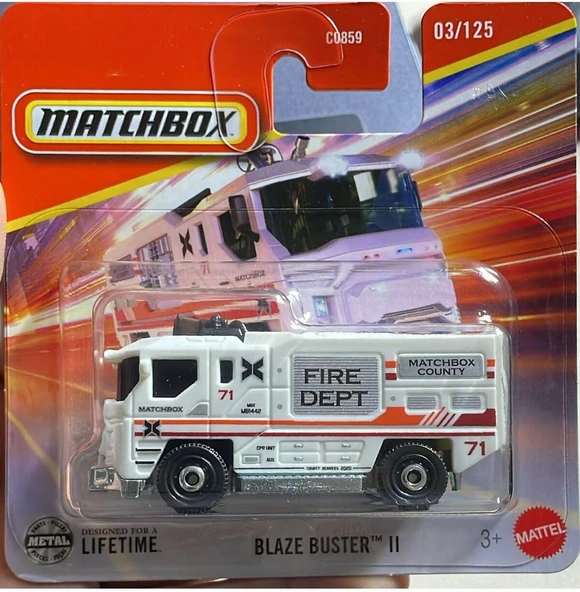 Hot Wheels Matchbox Blaze Buster Iı İtfaiye Aracı 1:64 Metal Diecast Model (03/125) ürün görseli 1