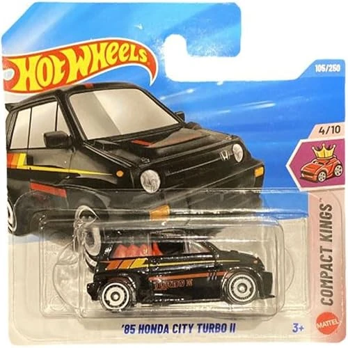 Hot Wheels 85 Honda City Turbo Ii - Short Card - Black - Jjj66 (1/64) ürün görseli 1