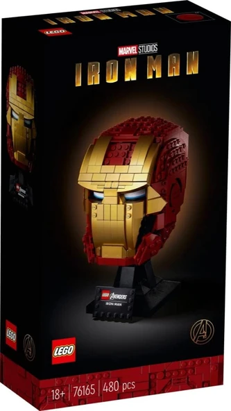 Lego Marvel Avengers Iron Man Kaskı 76165 - Yetişkin Marvel Hayranları Için Sergilenebilir Model Yap ürün görseli 1