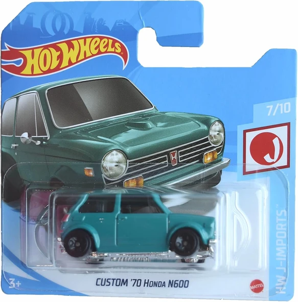 Hot Wheels Özel '70 Honda N600, Hw J-Imports 7/10 [Deniz Mavisi] Kısa Kart ürün görseli 1
