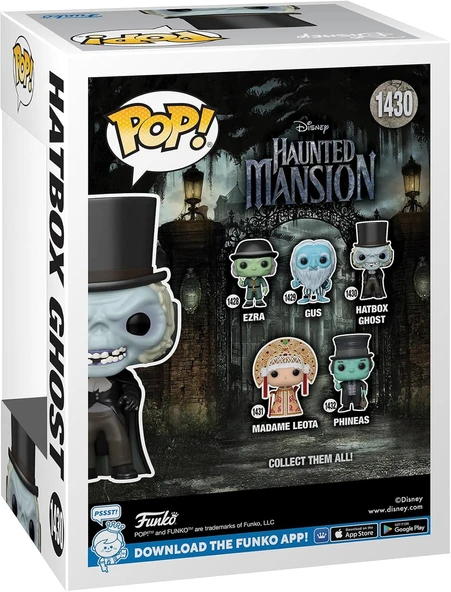 Funko Pop Disney: Haunted Mansion - Hatbox Ghost Figür - Resim 3