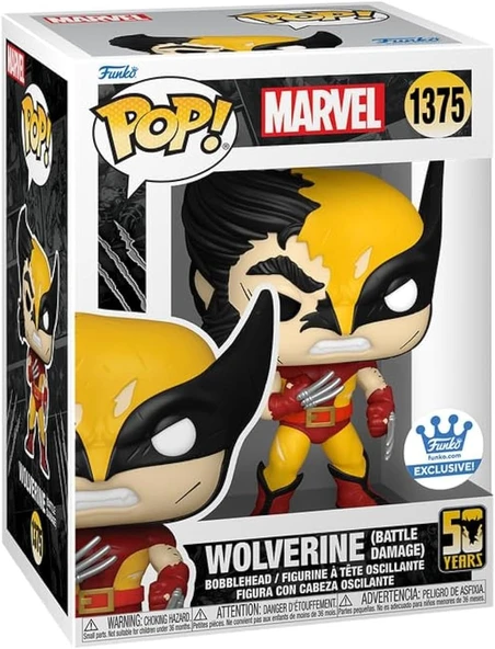 Funko Pop! Vinyl: Marvel - Wolverine *Battle Damage Shop Exclusive ürün görseli 1