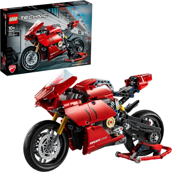 Lego Technic Ducati Panigale V4 R 42107-10 Yaş Ve Üzeri Yüksek Performanslı Oyuncak Arabaları Seven ürün görseli 1