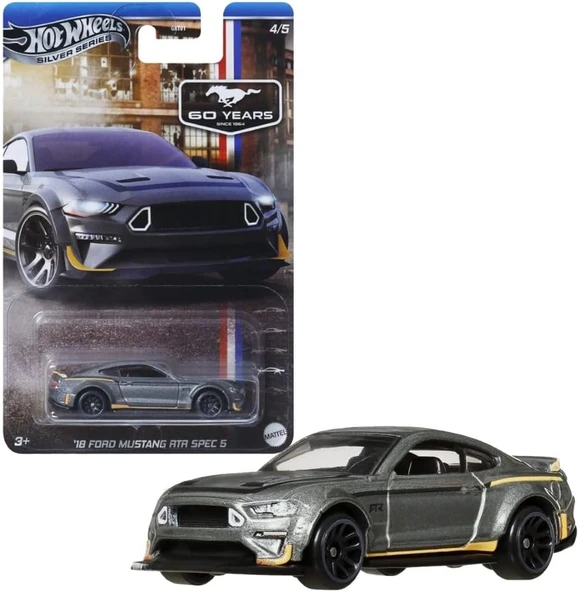 Hot Wheels 60. Yil Mustang Seri̇si̇ Arabalar 18 Ford Mustang Rtr Spec 5 Grt01 - Jby53 ürün görseli 1