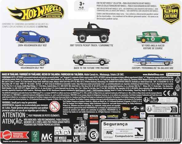 Hot Wheels Golf 2 2'Li Paket Jhw49 - Resim 6