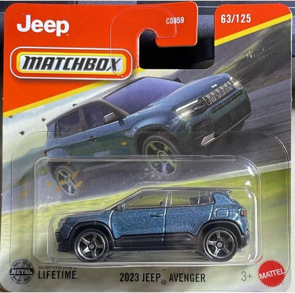 Hot Wheels Matchbox 2023 Jeep Avenger 1:64 Metal Diecast Mini Araba 63/125 ürün görseli 1