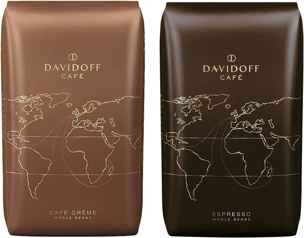 Tchibo Davidoff Kahve Krem Çekirdek Kahve 500Gr + Espresso Çekirdek Kahve 500Gr ürün görseli 1