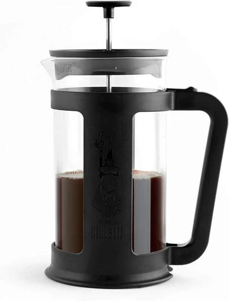 Bialetti - Smart French Press: Yaklaşık 1L Kapasiteli Kahve Hazırlayıcı - Siyah Polipropilen Gövde - ürün görseli 1