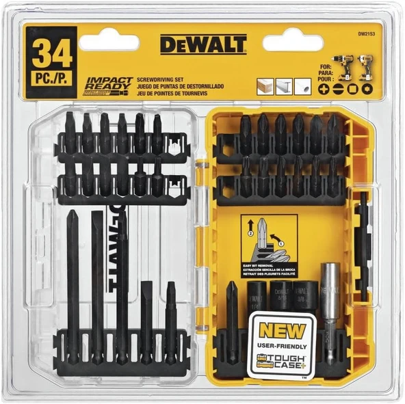 Dewalt Dw2153 Impact Ready Accessory Set, 34-Piece - Resim 4