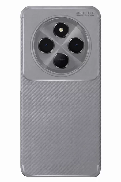 Newface Xiaomi Redmi 14C Kılıf Auto Focus Karbon Kapak - Gri ürün görseli 1