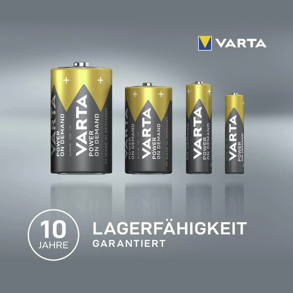 Varta Power On Demand Aaa Fol10X4 Postal - Resim 3