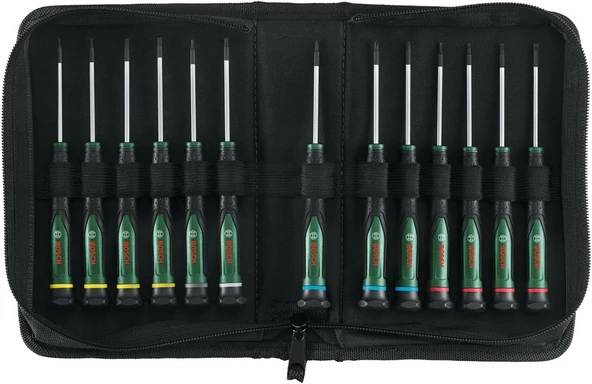 Bosch Hassas Tornavida Seti 13 Parça - Resim 2
