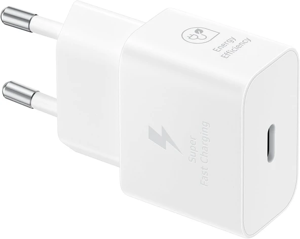 Samsung Hızlı Şarj Cihazı, Usb-C, 25 W Veri Kablosuz, Beyaz ürün görseli 1