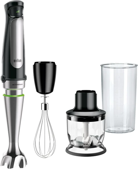 Braun Multi Quick 7 El Blender Seti Mq 7025X, 1000 W, 500 Ml Hazne, Siyah ürün görseli 1