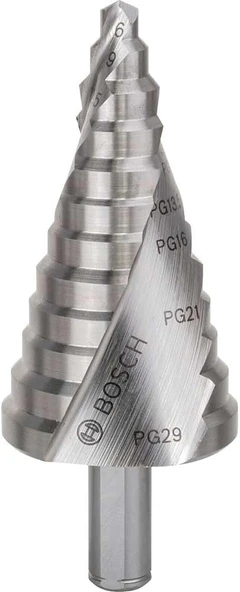 Bosch Professional Kademeli Matkap Hss 3 Yüzeyli Şaftlı (Ø 6 – 37 Mm) ürün görseli 1