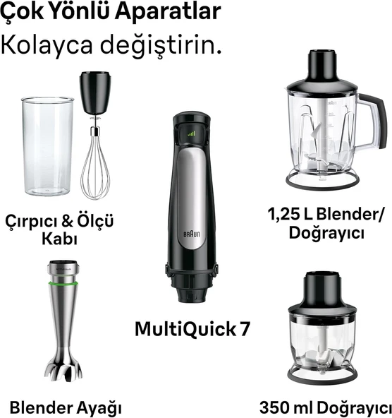 Braun Multiquick 7 El Blender Seti Mq7045X - Resim 4