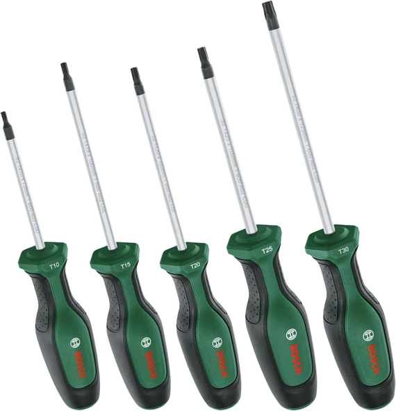 Bosch Home And Garden Torx Tornavida Seti 5 Parça ürün görseli 1